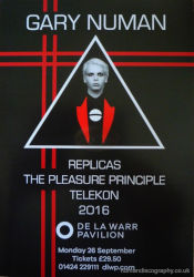Gary Numan Venue Poster 2016 Bexhill
